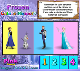 Game Frozen Colors Memory