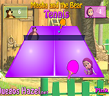 Game Masha and the Bear Tennis